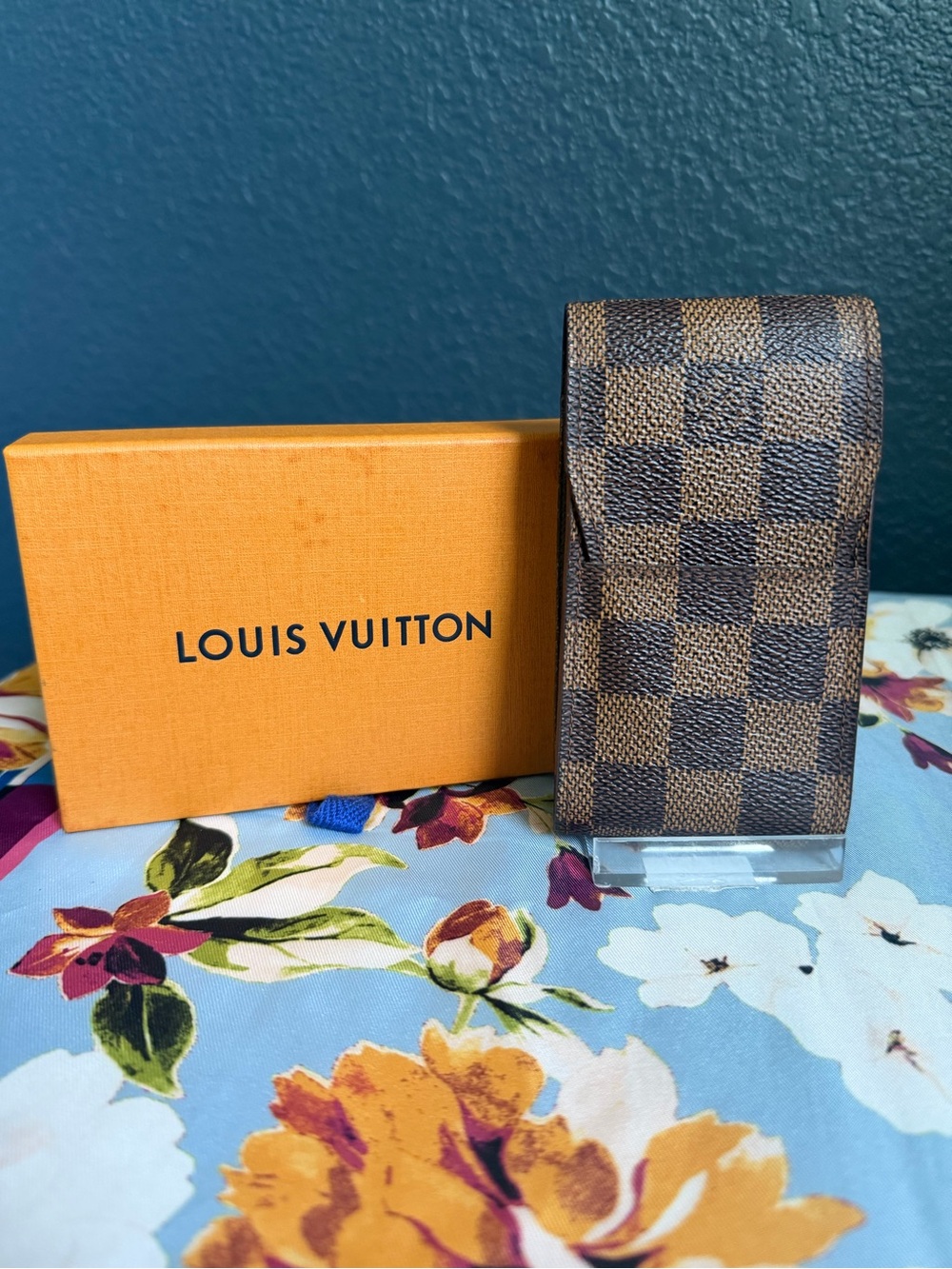 Louis Vuitton Brown Damier Cigarrete/lipstick holder.